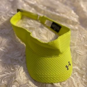 Lime green Under Armour visor